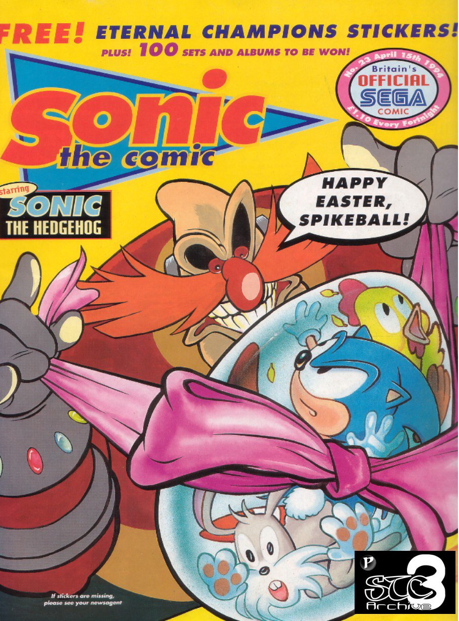 Sonic - The Comic Issue No. 023 Cover Page